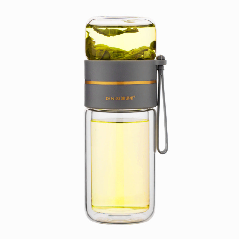 Glass Water Bottle With Tea Infuser Filter Tea