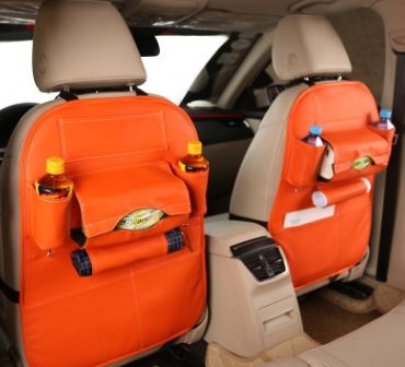 Car seat storage leather storage bag box