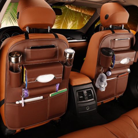 Car seat storage leather storage bag box