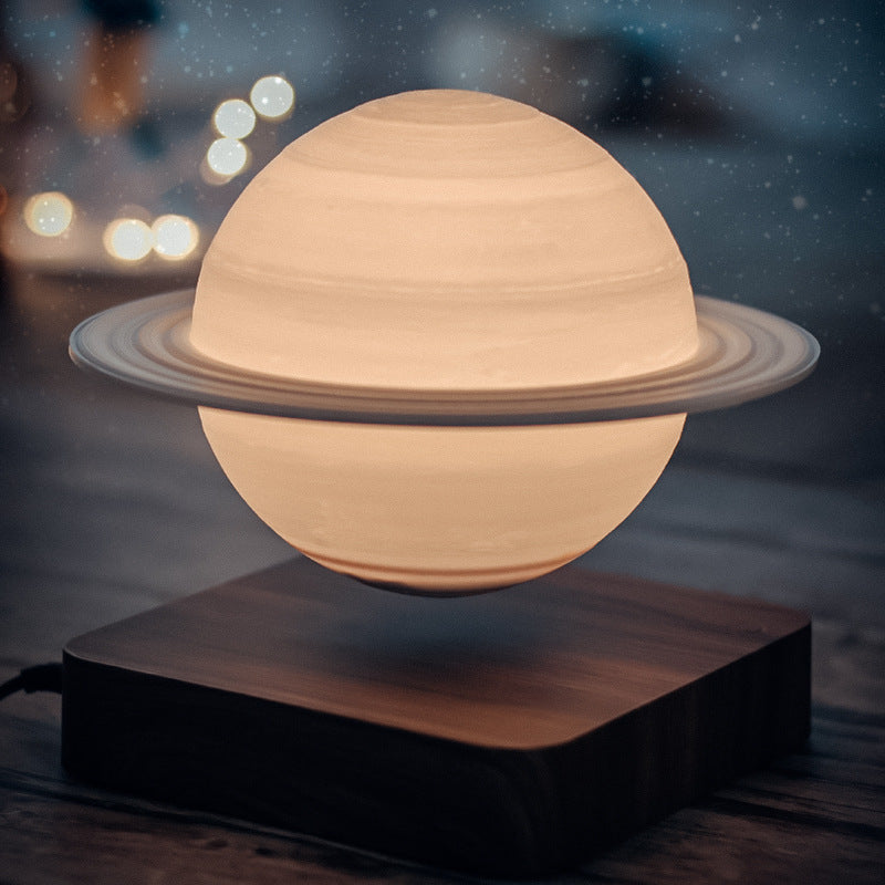 Magnetic levitation desk lamp moon