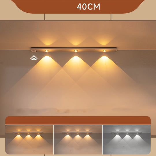 LED Wireless Self-adhesive Inductive Charging Shoe Cabinet Cabinet Light Strip