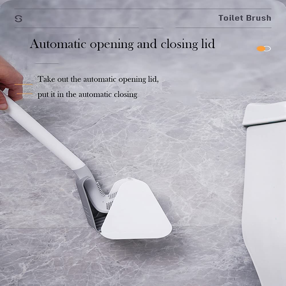 Golf Toilet Brush Wall-Mounted Cleaning Tools Silicone Flexible Bristles Brush Bathroom WC Accessories Cleaning Brush Tools