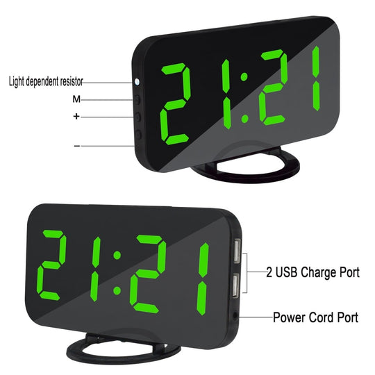 Induction dimming electronic clock