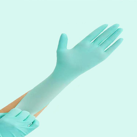 High-Elastic Nitrile Disposable Gloves, Compound Nitrile Butadiene Pvc Rubber Latex Rubber, Labor Protection And Durable