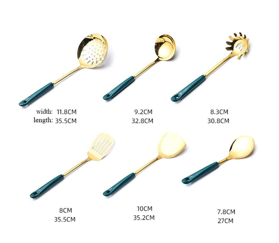 7 PCS Stainless Steel Silicone Kitchen Utensils