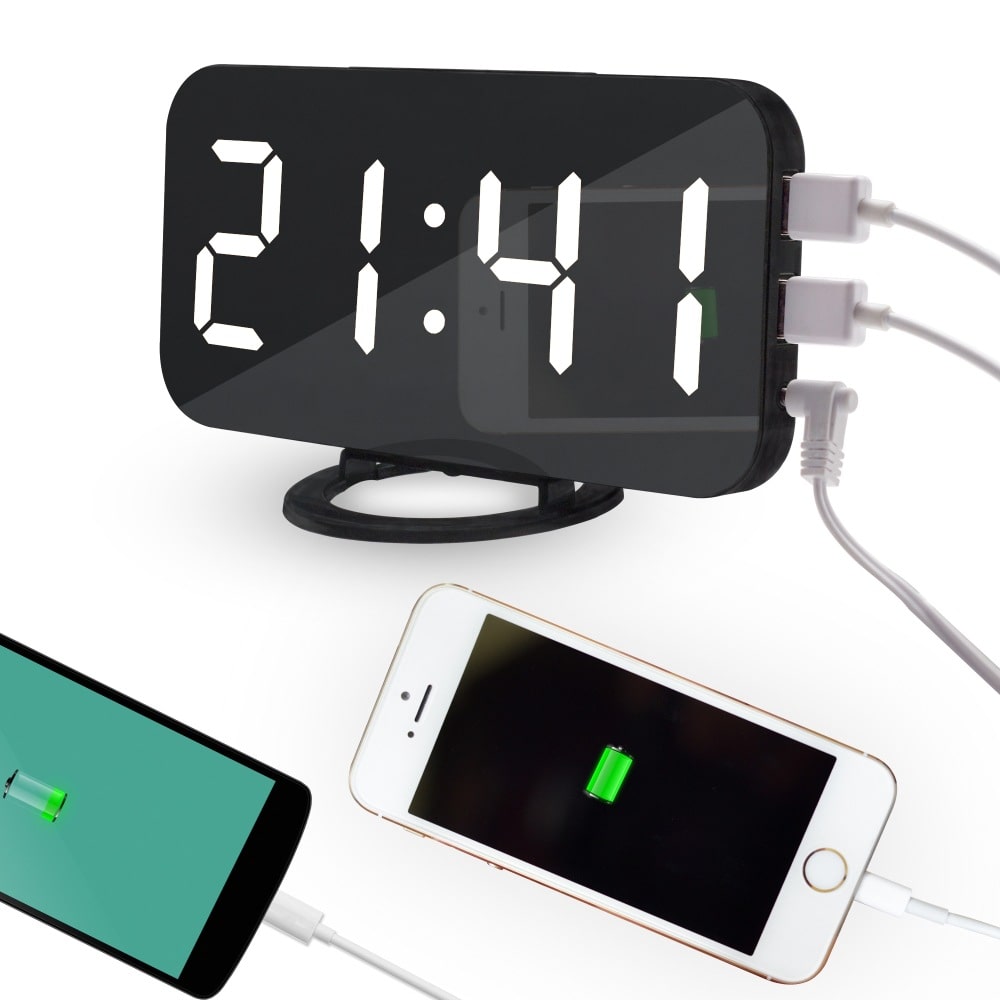 Induction dimming electronic clock