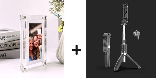 Digital Photo Frame & Selfie Stick