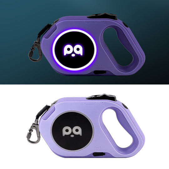 Automatic Retractable LED Light Dog Leash