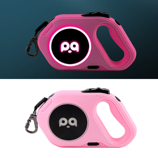 Automatic Retractable LED Light Dog Leash