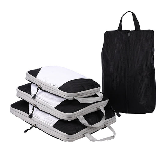 Travel Buggy Bag Compressed Package Set Clothes And Shoes Storage