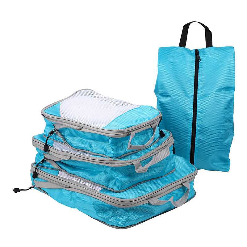 Travel Buggy Bag Compressed Package Set Clothes And Shoes Storage